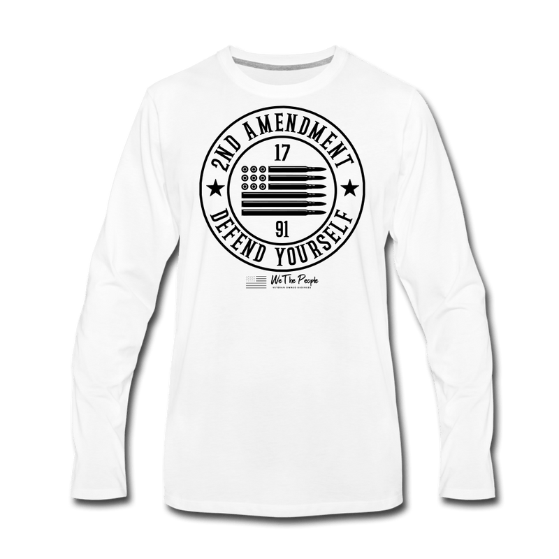 2A Defend Yourself Long Sleeve T-Shirt, We The People Skincare™, Veteran Owned Business