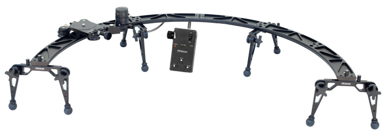 Curve-180 camera slider with motion control