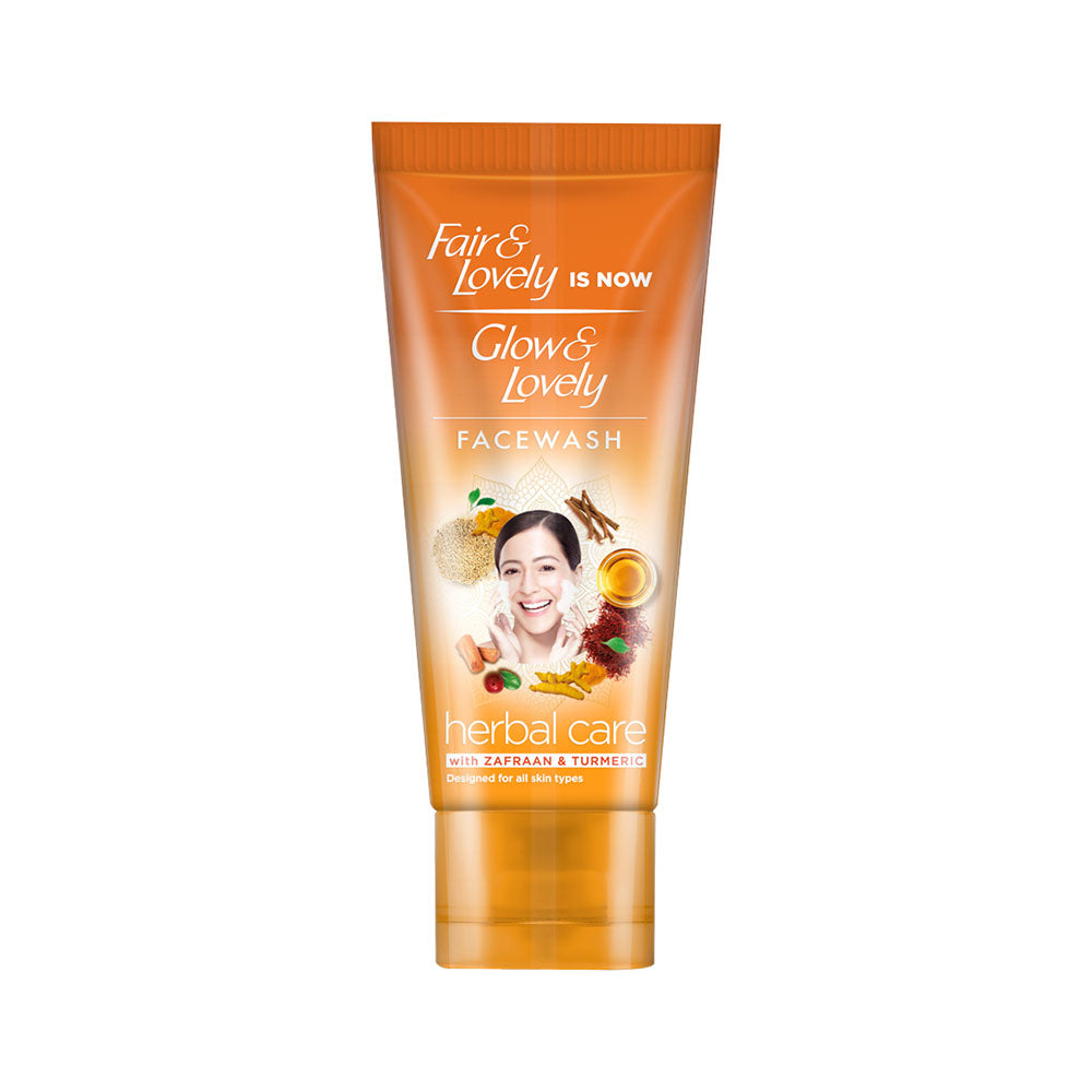 Glow & Lovely- Herbal Care Face Wash, 50G fairs LVy IS NOW Rerbal car 