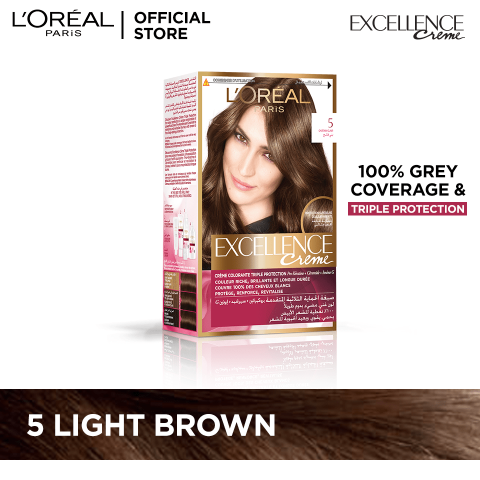 LOreal Preference Infinia 5 Palma Natural Light Brown Permanent Hair Dye   ASDA Groceries