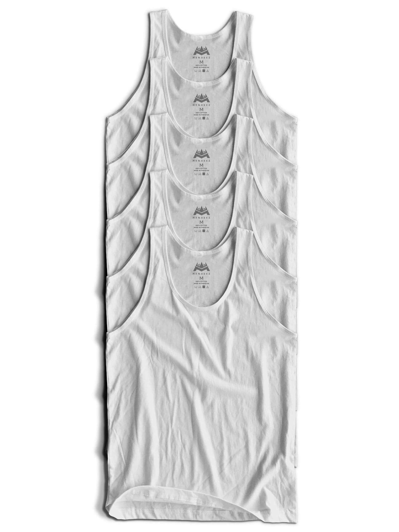 Mendeez - Pack 5 of Men Vest - White – Bagallery