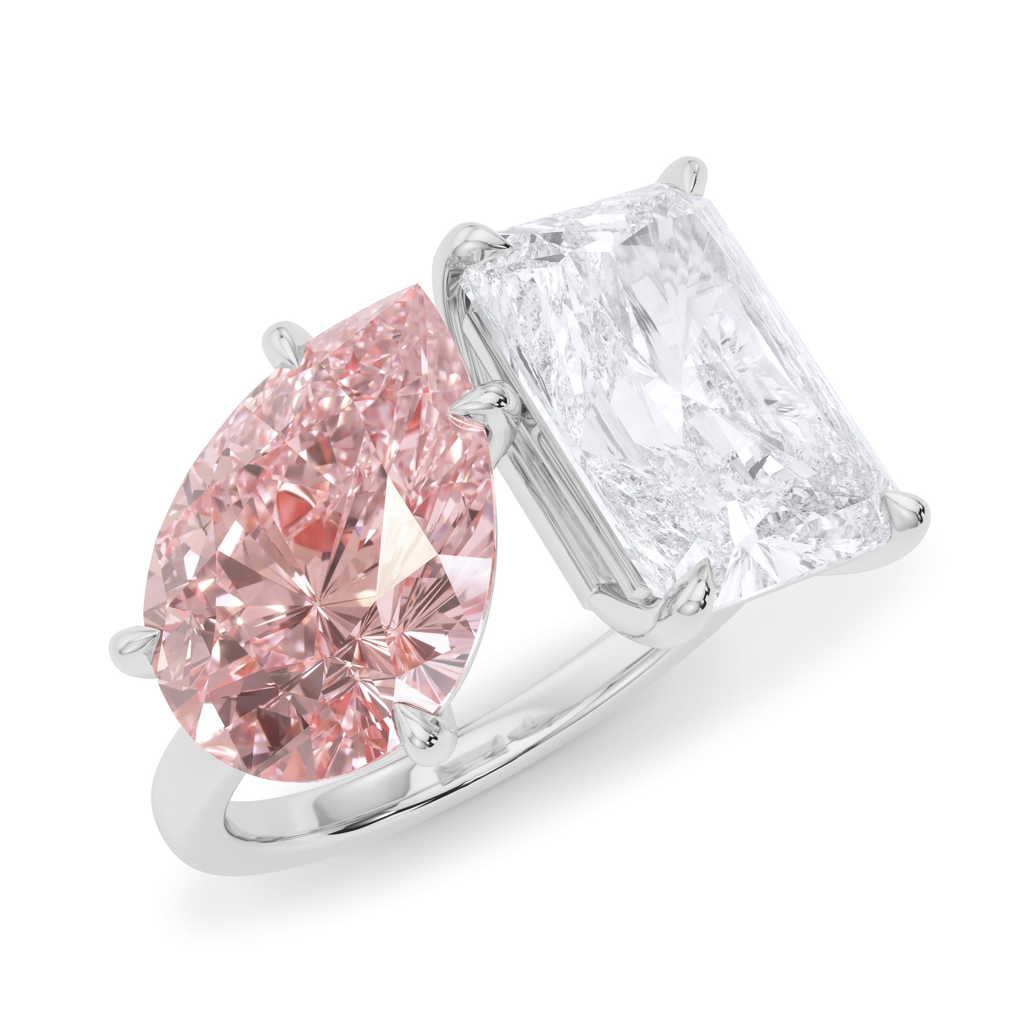 Toi Et Moi Lab Diamond + Gemstone Ring – Happy Jewelers