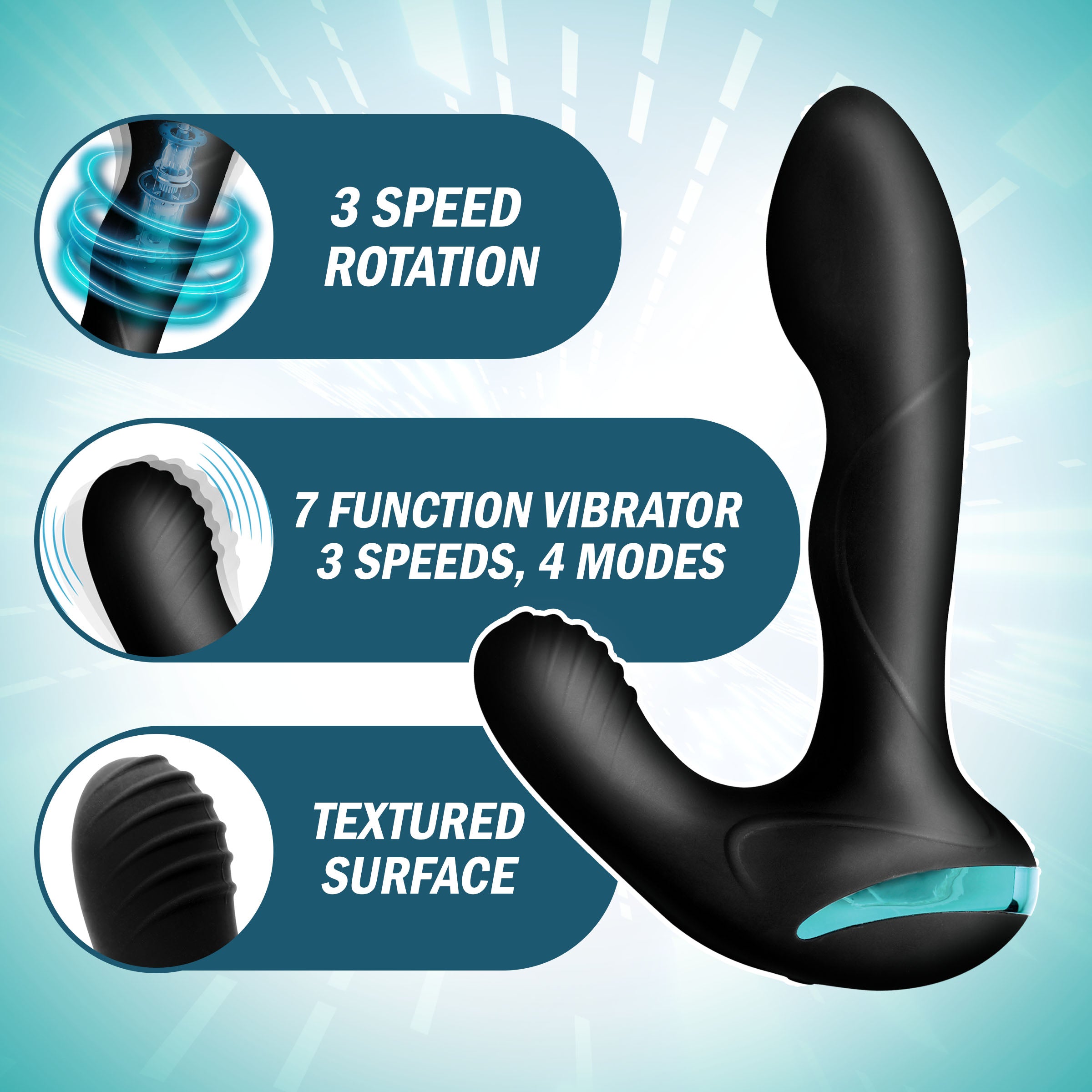 Maverick Gyrating Vibrating Silicone Prostate Stimulator - Image 6