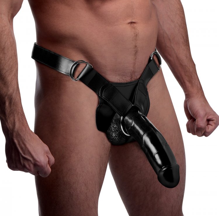 Infiltrator II Hollow Strap-On with 9 Inch Dildo