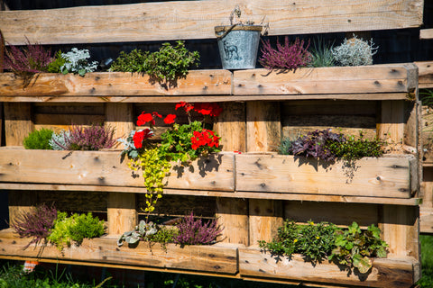 pallet flower boxes