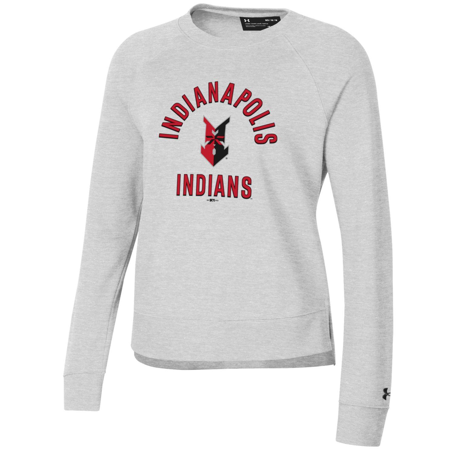 Indianapolis Indians Women's Under Armour Heather All Day Crewneck Swe Indianapolis Indians Official Online Store