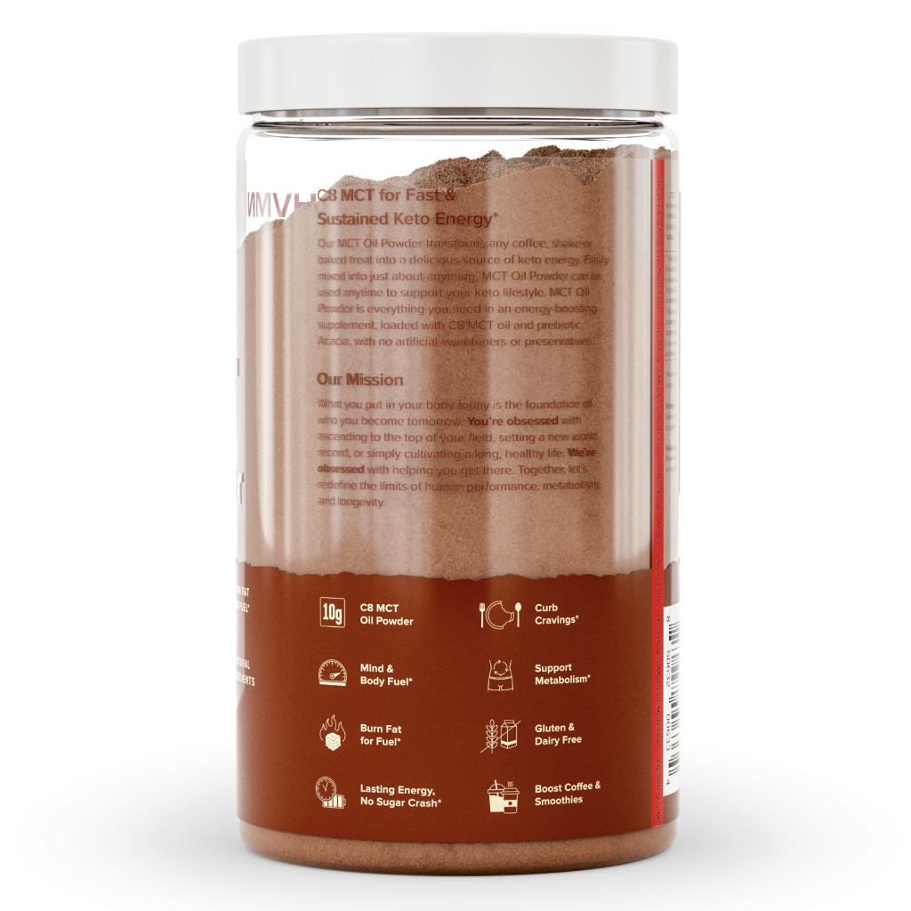 MCT Oil Powder - Pure C8 for Fast & Sustained Keto Energy. | H.V.M.N.®