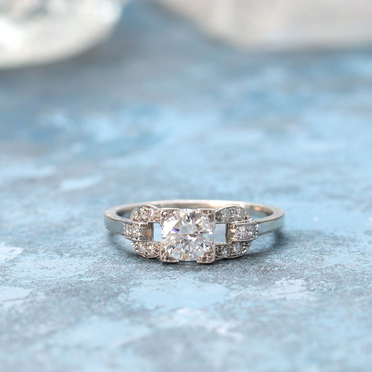 Circa 1930s Diamond Engagement ring. #VR868 – Leigh Jay & Co