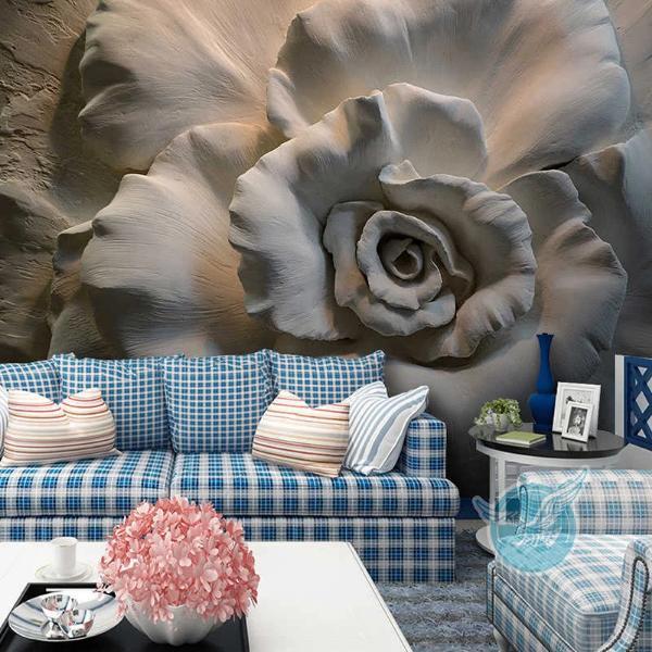 Mural Rose Wallpaper For Living Room Bedroom Wall Modern 3d Wallpaper