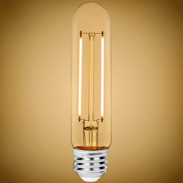 Satco S21344 T10 LED Light Bulb 5.5W 120V 2700K E26 Medium Base Dimmable (24 Pack)