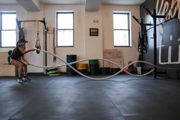 Home fitness equipment setup