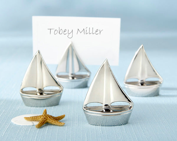 Sailboats | 8 Unique Wedding Reception Place Card Holders | My Wedding Favors