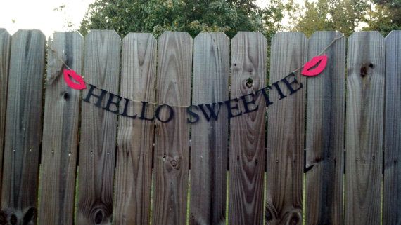 Doctor Who Bridal Shower: Hello Sweetie Sign