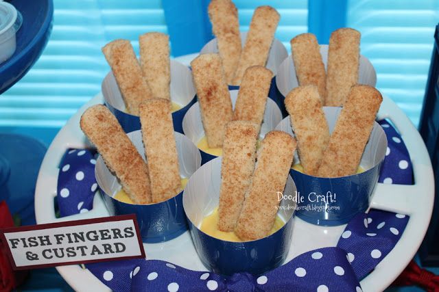 Doctor Who Bridal Shower: Fish Fingers and Custard