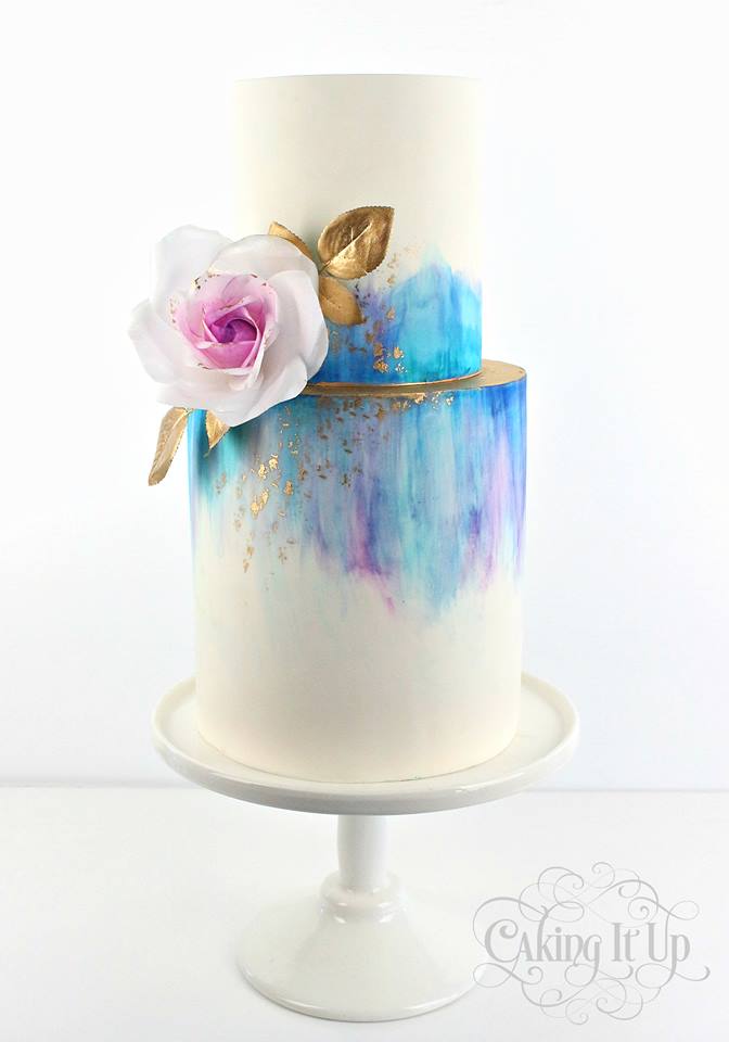 Painted Cake | 6 Unique and Dazzling Wedding Cakes | My Wedding Favors