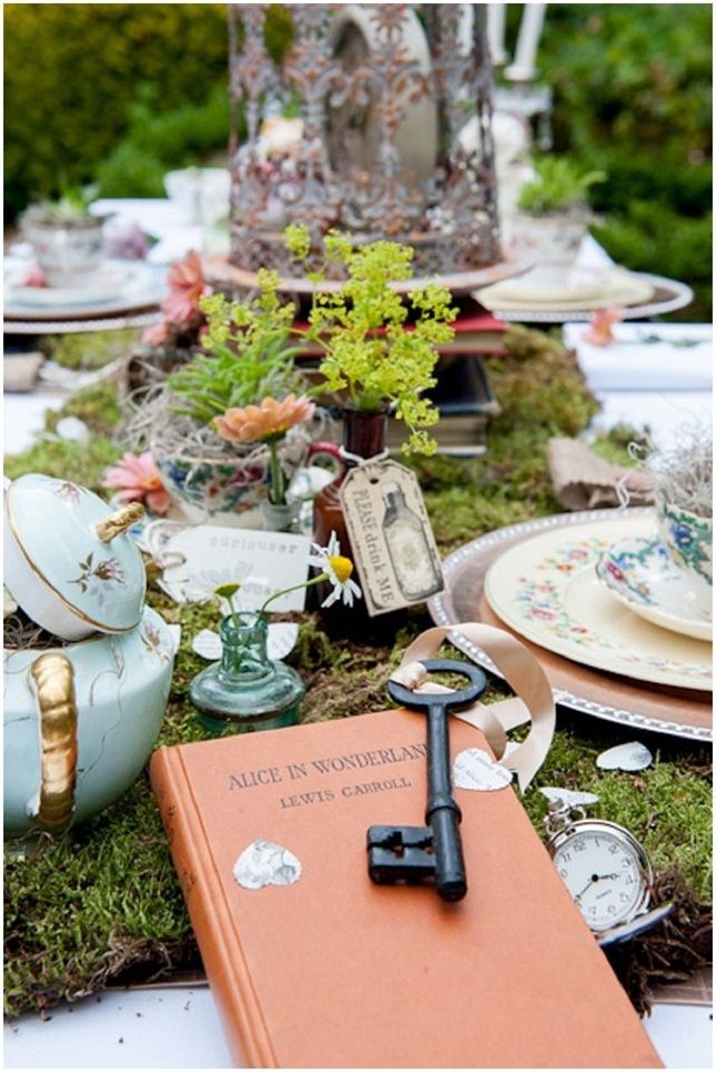 Book-Themed Bridal Shower: Alice In Wonderland | Want That Wedding