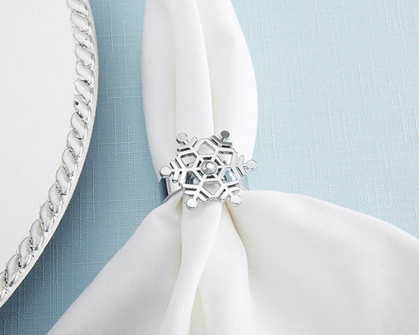 Snowflake Napkin Rings | 9 Holiday Gifts Any Bride and Groom Would Love | My Wedding Favors
