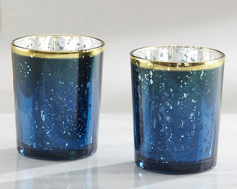 Blue Candle Holders