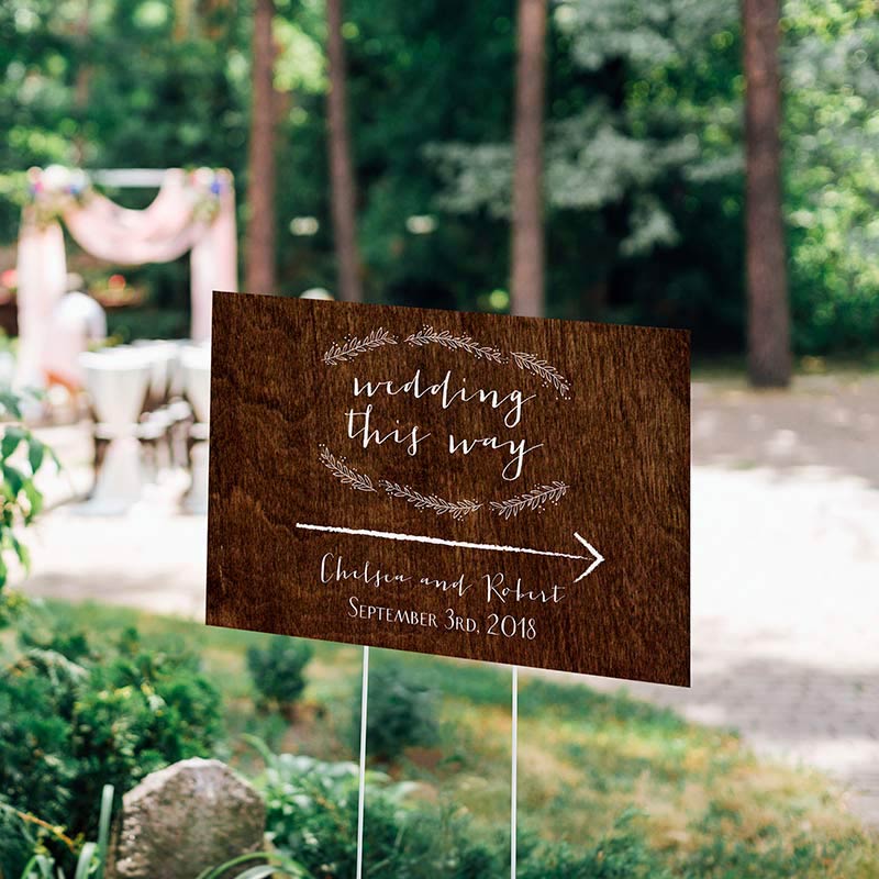 Personalized Directional Rustic Sign