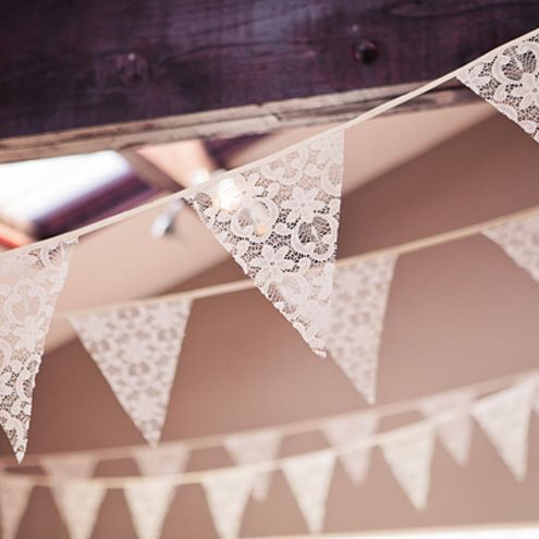 Lace Bunting | Incorporating Lace Into Your Wedding | My Wedding Favors