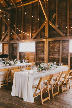 Winter Farmhouse Wedding: Natural Wood