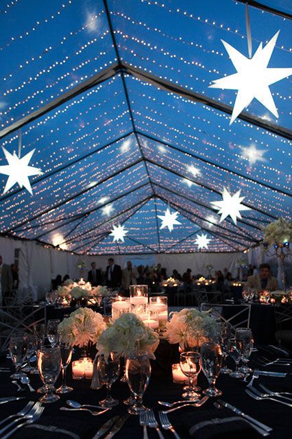 Wedding Under the Stars: Celestial Lighting