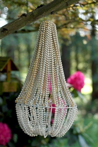 Pearl Wedding Decor: Pearl Chandelier