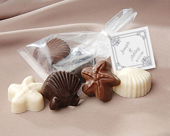 Chocolate Seashells | 7 Outdoor Bridal Shower Treats | My Wedding Favors