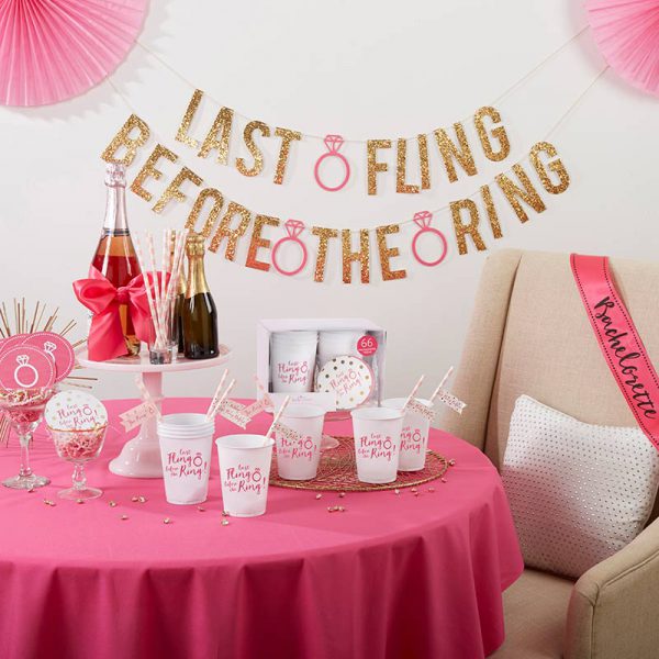Last Fling Before the Ring 66 Piece Bachelorette Party Kit | Glamping: Bachelorette Style | My Wedding Favors