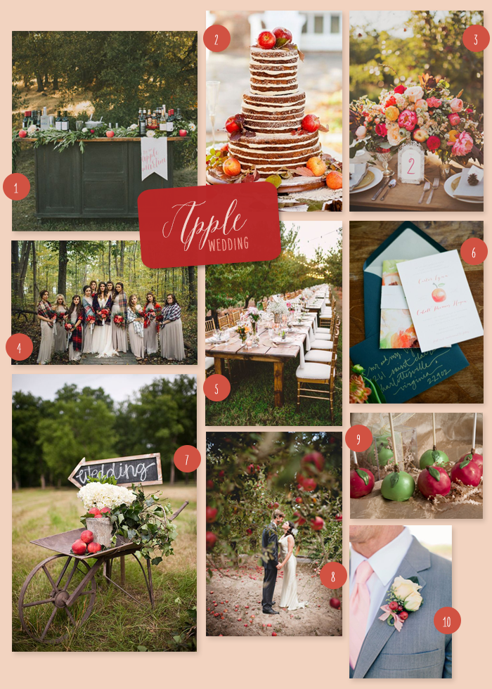 Apple Inspired Fall Wedding | An Apple Inspired Fall Wedding | My Wedding Favors