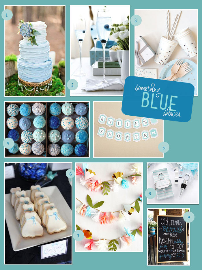 Something Blue Bridal Shower | MyWeddingFavors.com