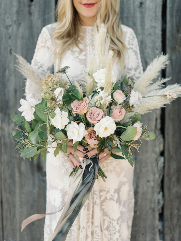 Pampas Wedding Bouquet