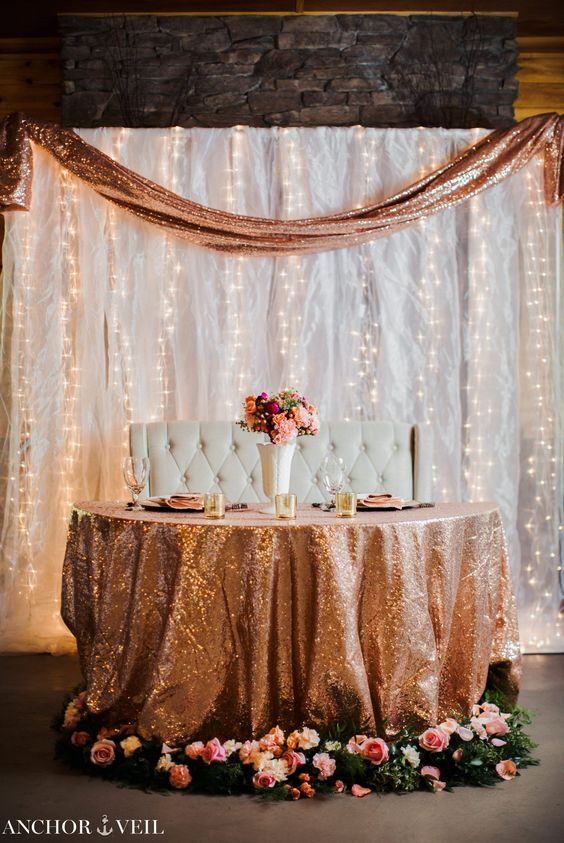 Twinkle Light Accent Wall | Decorating a Wedding With Twinkle Lights | My Wedding Favors