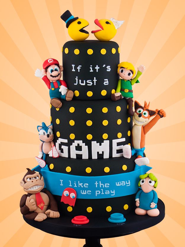 Video Game Wedding Cakes: Nintendo Wedding Cake