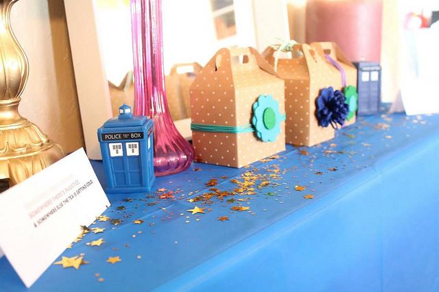 Doctor Who Bridal Shower: TARDIS Table