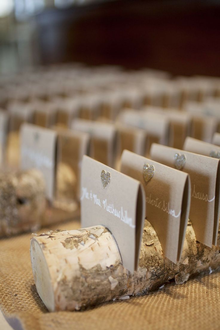 Birch Wedding Theme: Placecards