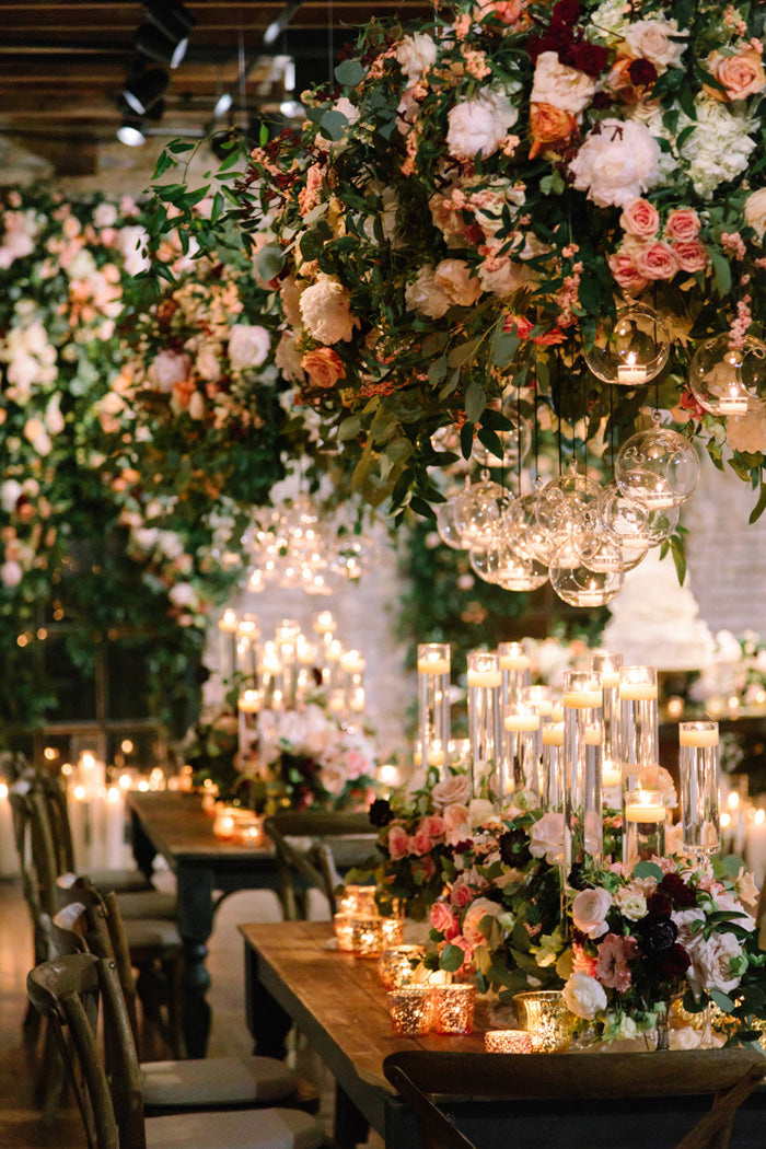 Ultra Floral Wedding: Hanging Flowers