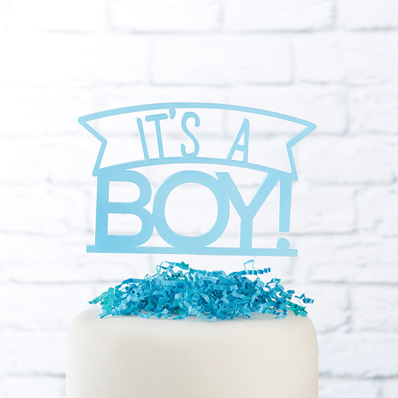 It's a Boy Acrylic Cake Topper | My Wedding Favors MWF
