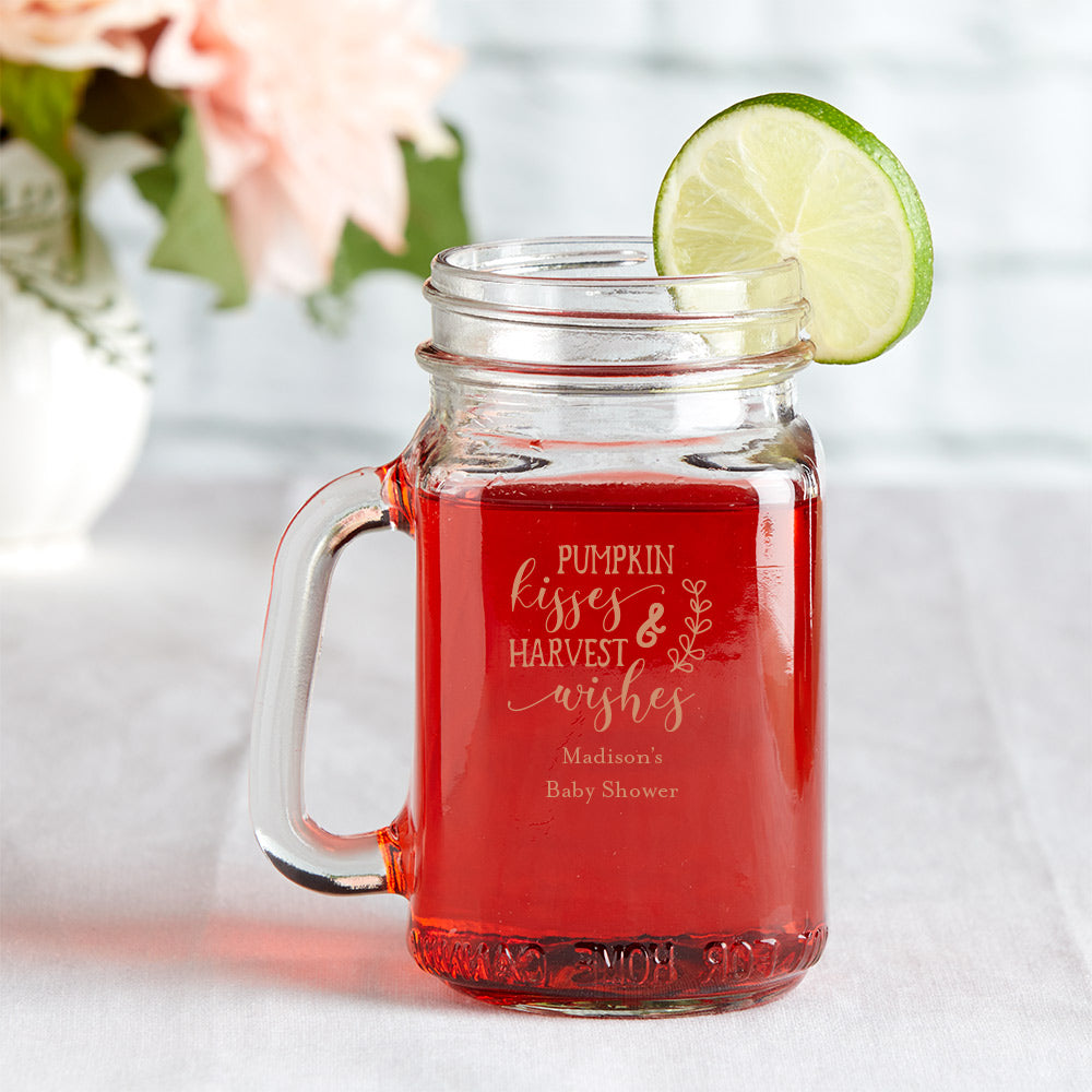 Personalized 16 Oz Mason Jar Mug My Wedding Favors Mwf 4505