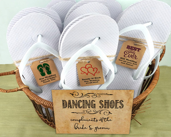 flip flop wedding favors