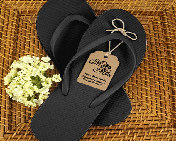 personalized wedding flip flops