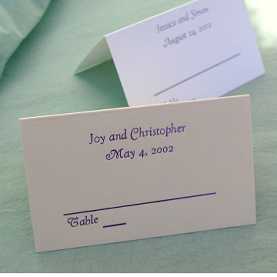 personalized seating cards