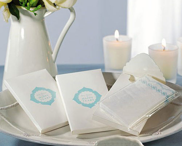 Something Blue Wedding Favor Tissues (Set of 12)