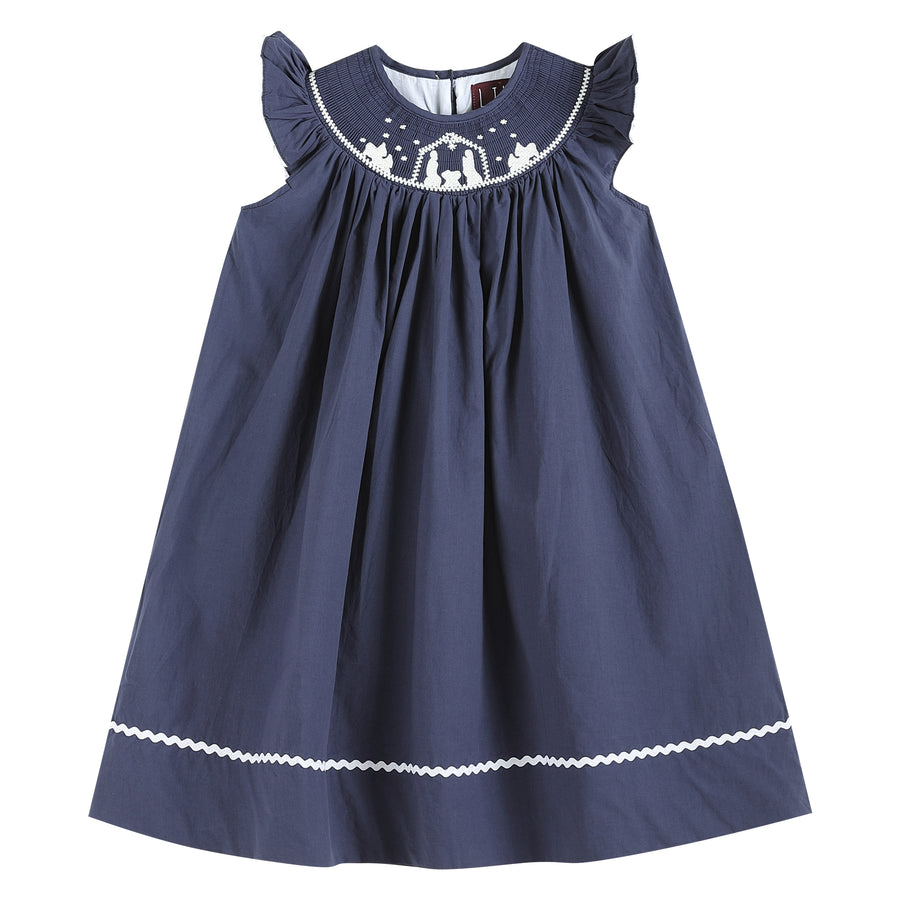 smocked nativity dress