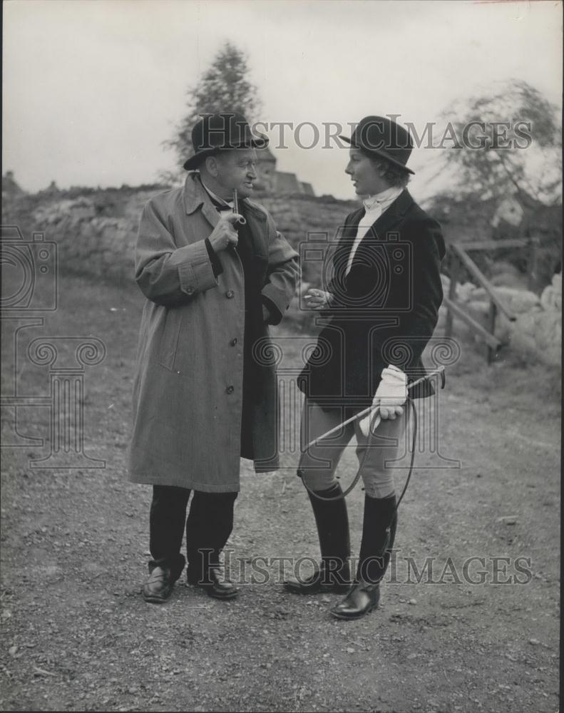 Press Photo Director Barry Fitzgerald & actress Noelle Middleton ...