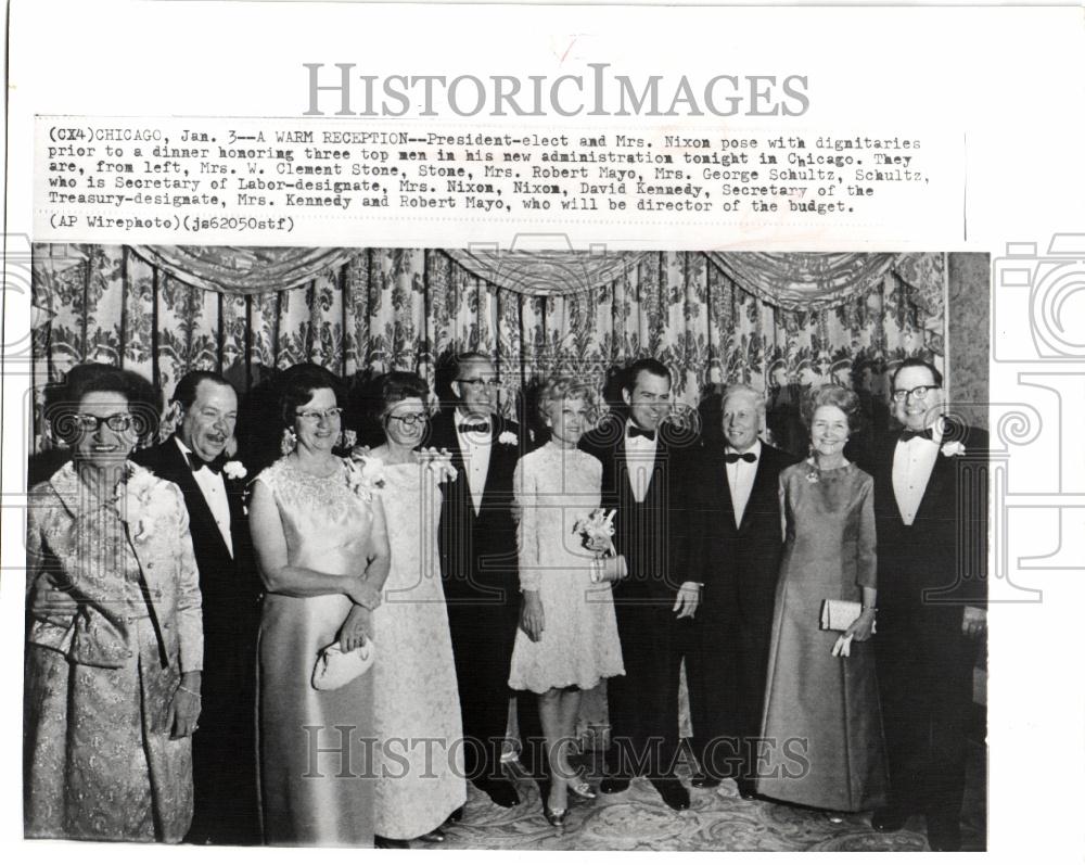 Richard Nixon Cabinet Designate Staff 1969 Vintage Press Photo
