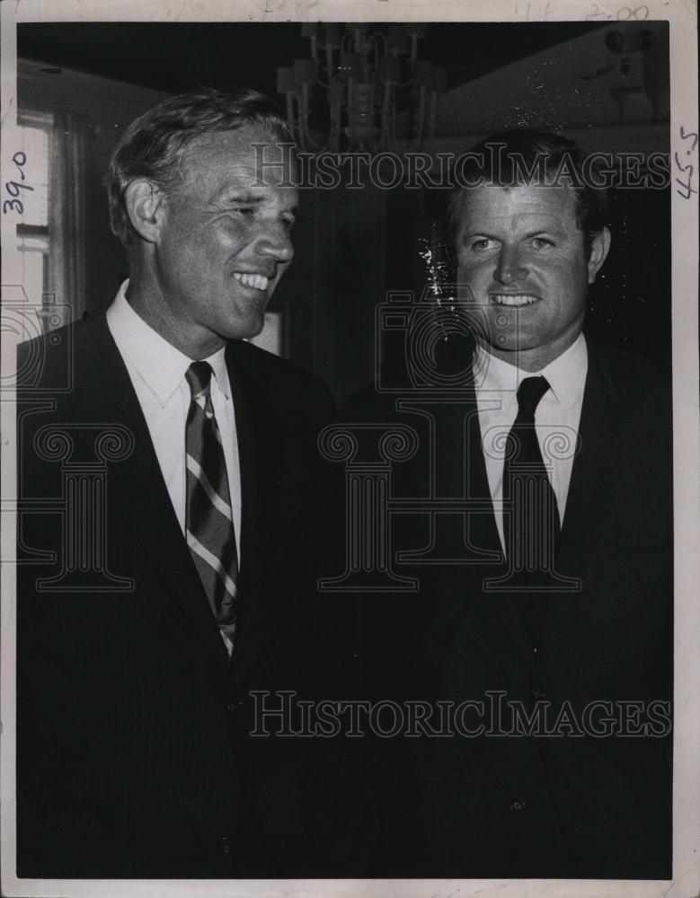 1970 Press Photo Senator Edward Kennedy & Gov Francis Sargeant - RSL79 ...