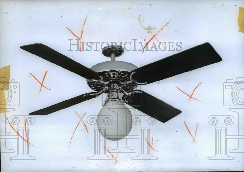 1978 Press Photo Ceiling Fan