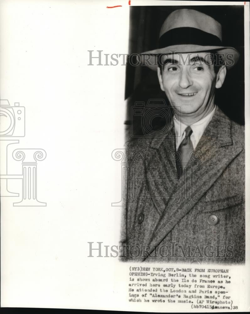 IRVING BERLIN — Irving Berlin - Early Career Biography and Tin Pan Alley  (1888 to 1915)