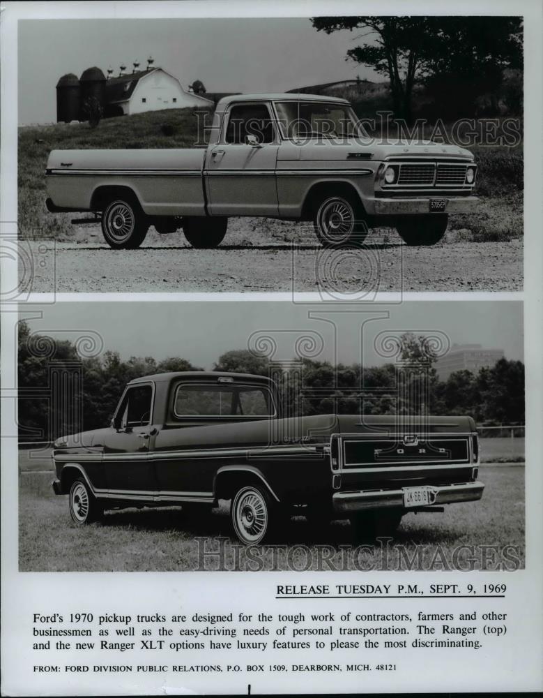 1969 Press Photo 1970 Ford Ranger And Ford Ranger Xlt Cvb67740